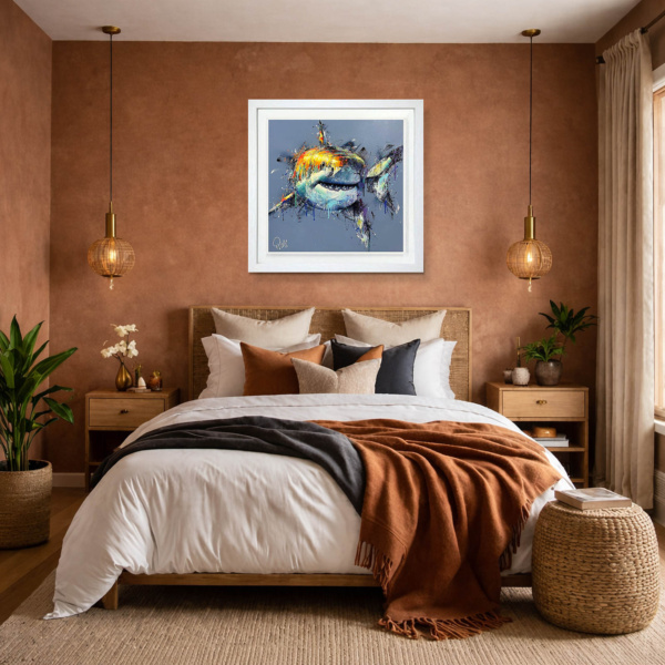 Bruce by Joe Galindo, limited edition print, in room