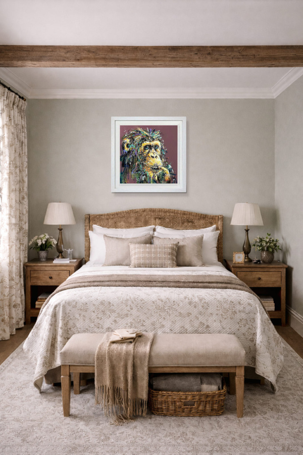 George by Joe Galindo, limited edition print, in room
