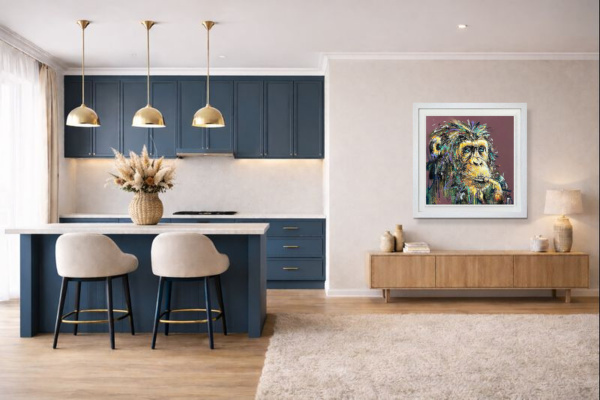 George by Joe Galindo, limited edition print, in room