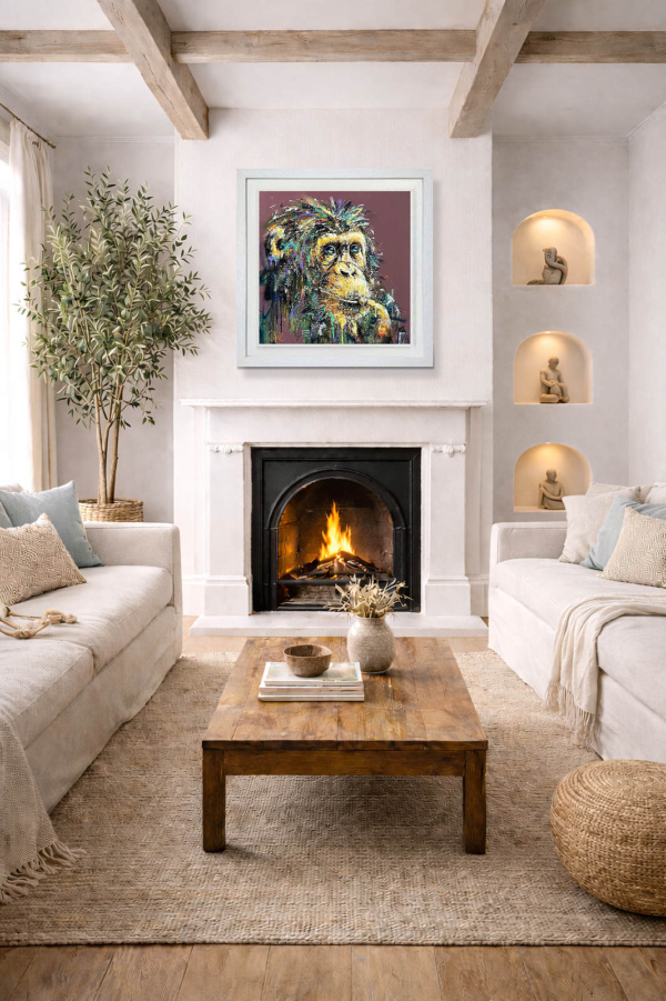 George by Joe Galindo, limited edition print, in room
