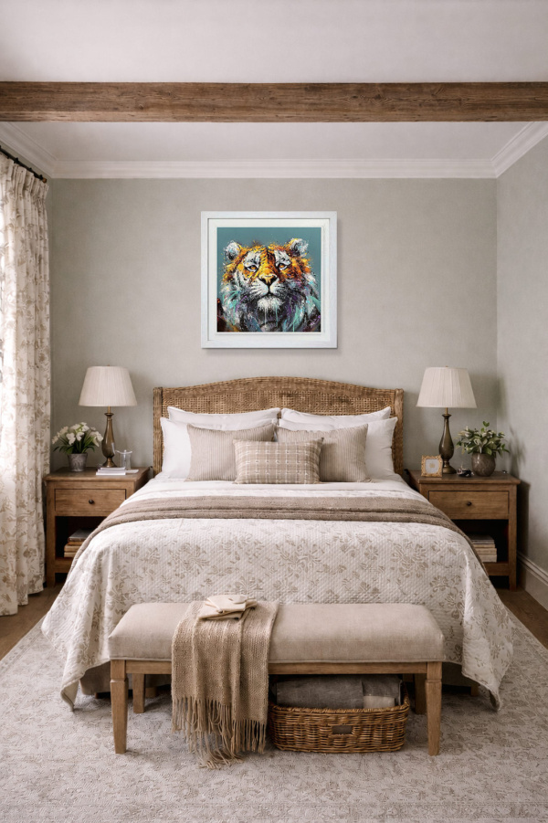 Sasha by Joe Galindo, limited edition print, in room