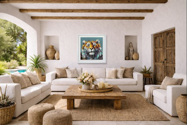 Sasha by Joe Galindo, limited edition print, in room