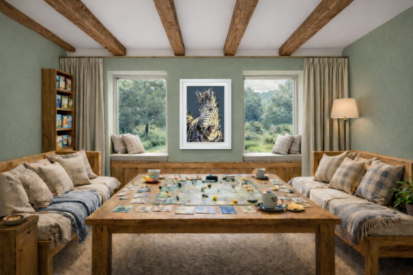 Pearl by Joe Galindo, limited edition print, in room