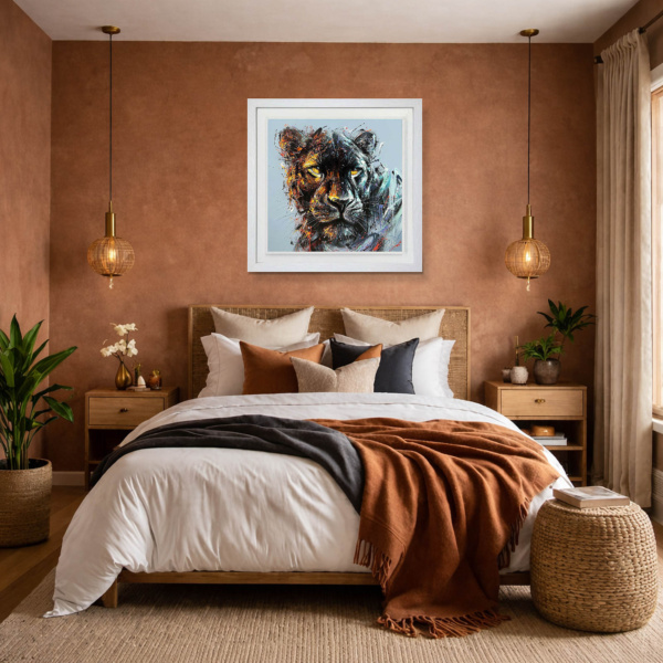 Luna by Joe Galindo, limited edition print, in room