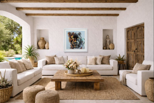 Luna by Joe Galindo, limited edition print, in room