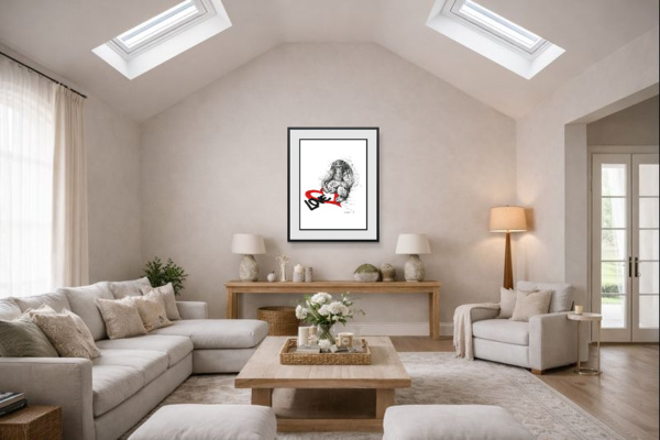 Love by Scott Tetlow, limited edition print, in room