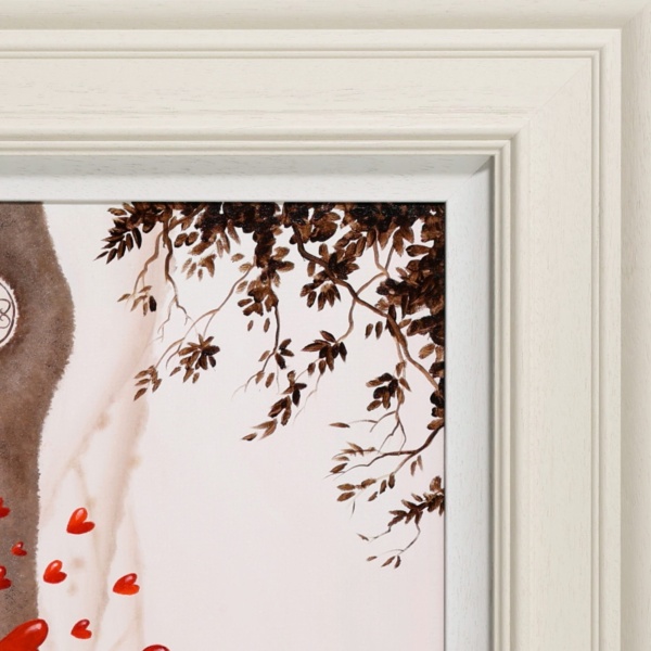 You Had Me At Love Commission by Michael Abrams, original painting, detail
