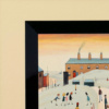 Sundown On The Common – L.S. Lowryish by Chris Chapman, original painting, detail
