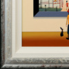Sundown On The Common – L.S. Lowryish by Chris Chapman, original painting, detail