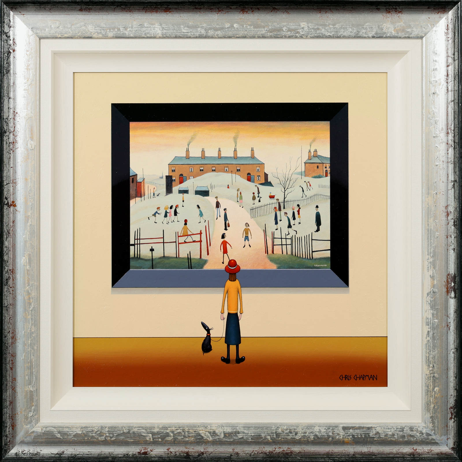 Sundown On The Common – L.S. Lowryish