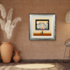 Sundown On The Common – L.S. Lowryish by Chris Chapman, original painting, in room