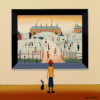 Sundown On The Common – L.S. Lowryish by Chris Chapman, original painting