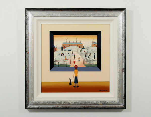 Sundown On The Common – L.S. Lowryish by Chris Chapman, original painting