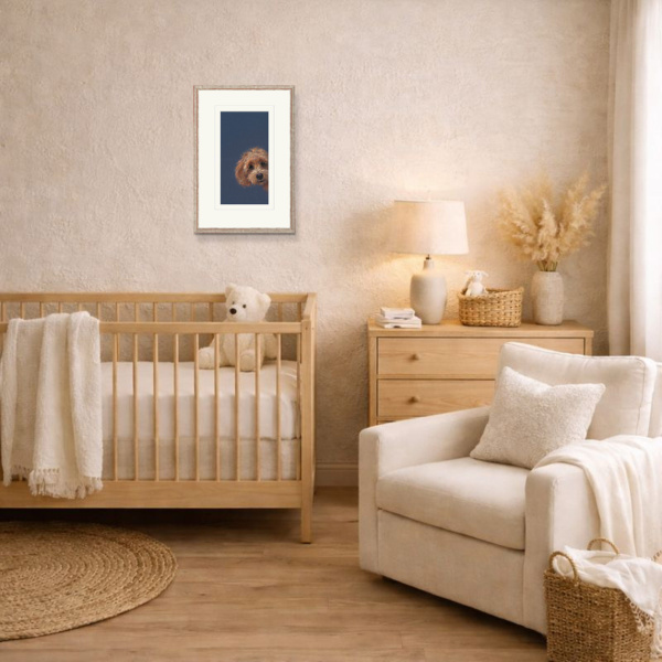 Sneaky Peek by Nicky Litchfield, limited edition print, in room