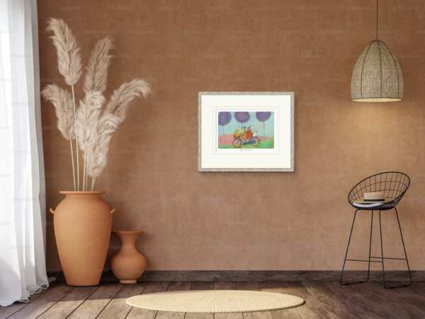 Joy to the World! by Sam Toft, limited edition print, in room