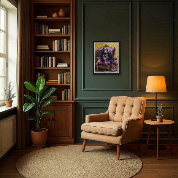 Booty Call by Boid, limited edition print, in room