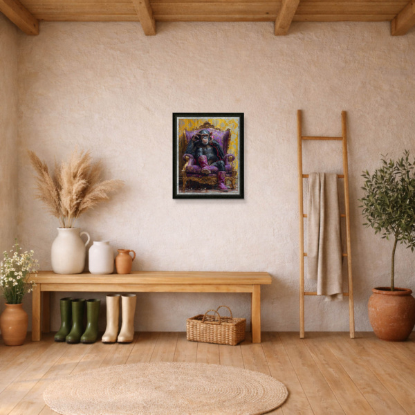 Booty Call by Boid, limited edition print, in room