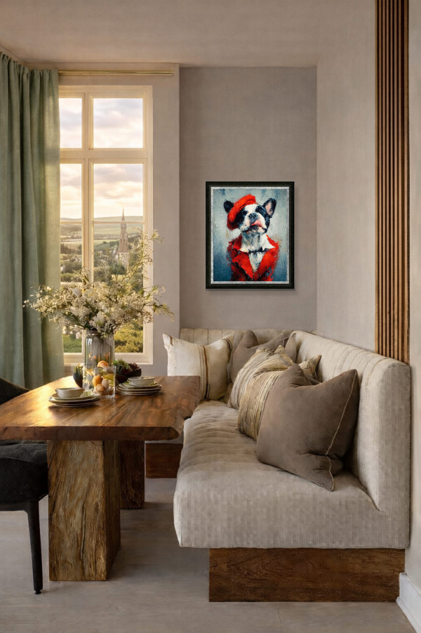 French Kiss by Boid, limited edition print, in room