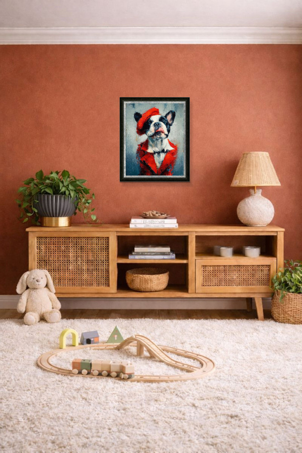 French Kiss by Boid, limited edition print, in room