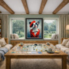 French Kiss (Large AP) by Boid, limited edition print, in room