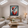 French Kiss (Large AP) by Boid, limited edition print, in room