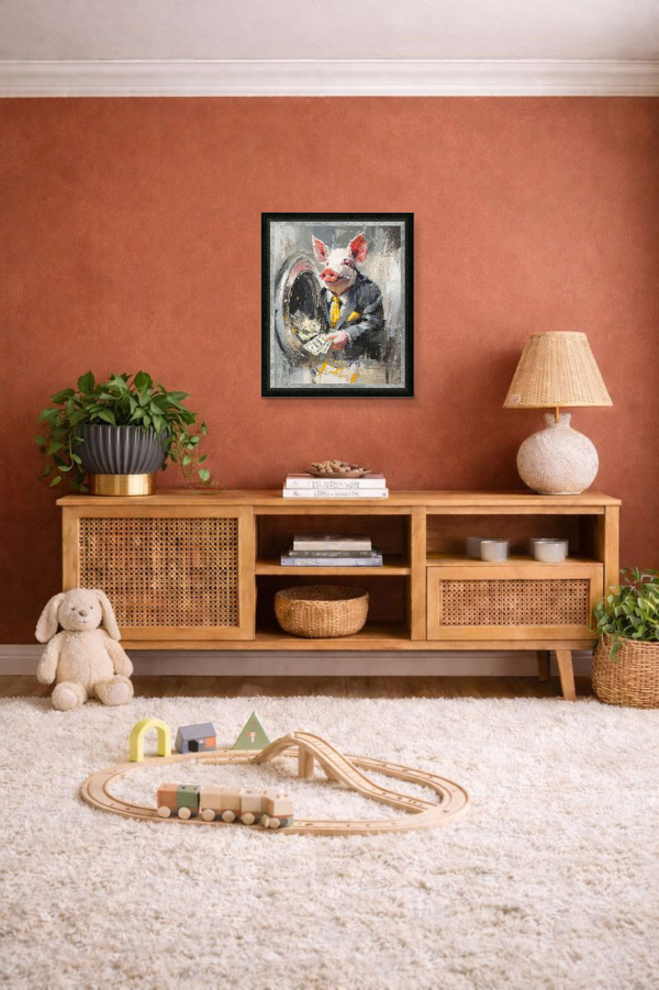 The Launderer by Boid, limited edition print, in room