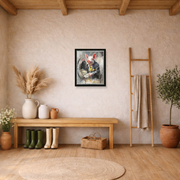 The Launderer by Boid, limited edition print, in room
