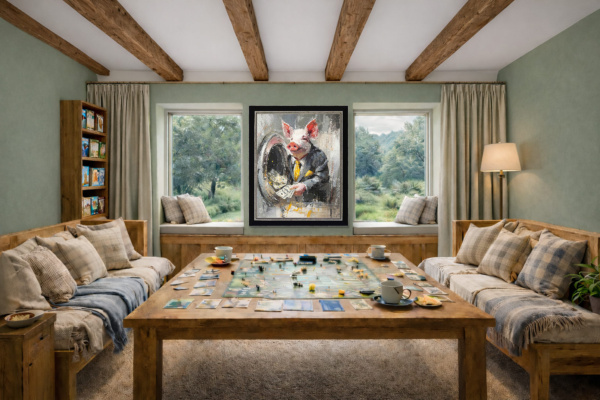 The Launderer (Large AP) by Boid, limited edition print, in room