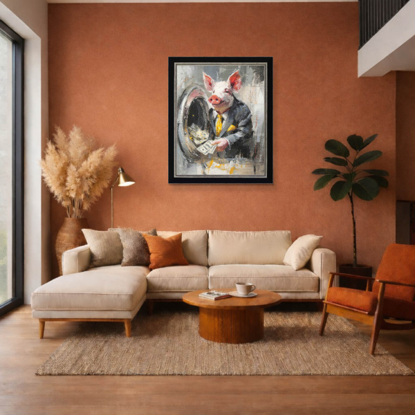 The Launderer (Large AP) by Boid, limited edition print, in room