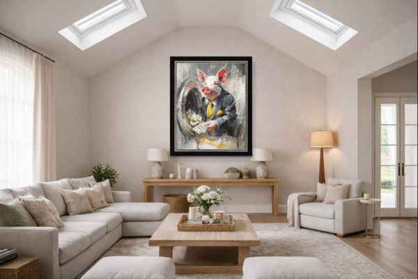 The Launderer (Large AP) by Boid, limited edition print, in room