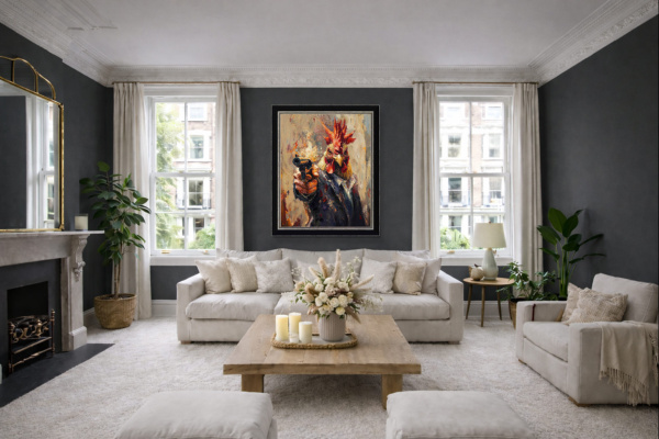 Cock Shot (Large AP) by Boid, limited edition print, in room