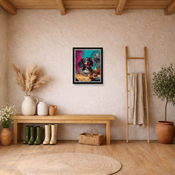 Hot Dog by Boid, limited edition print, in room