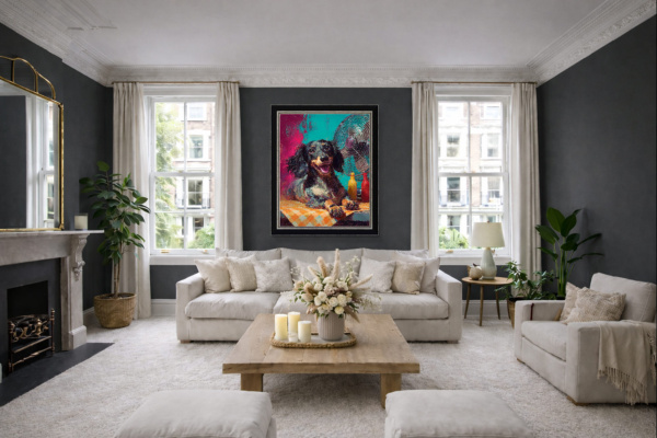 Hot Dog (Large AP) by Boid, limited edition print, in room