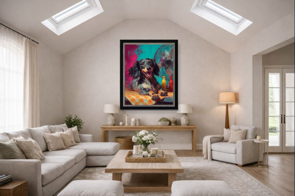 Hot Dog (Large AP) by Boid, limited edition print, in room
