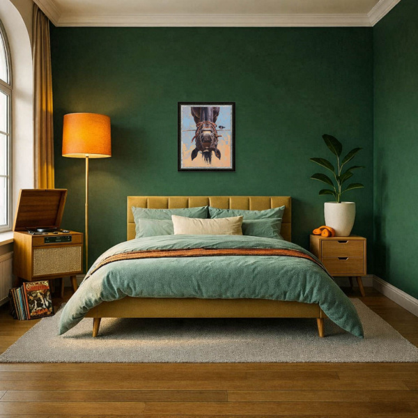 Hung Like A Horse by Boid, limited edition print, in room