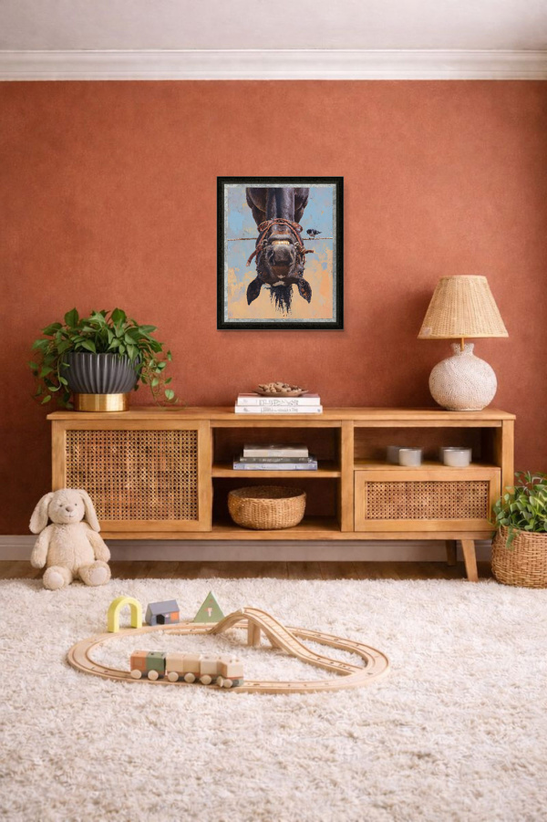 Hung Like A Horse by Boid, limited edition print, in room