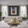 Hung Like A Horse (Large AP) by Boid, limited edition print, in room