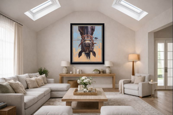 Hung Like A Horse (Large AP) by Boid, limited edition print, in room