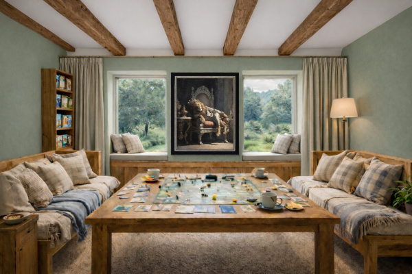 Just Lion Around (Large AP) by Boid, limited edition print, in room