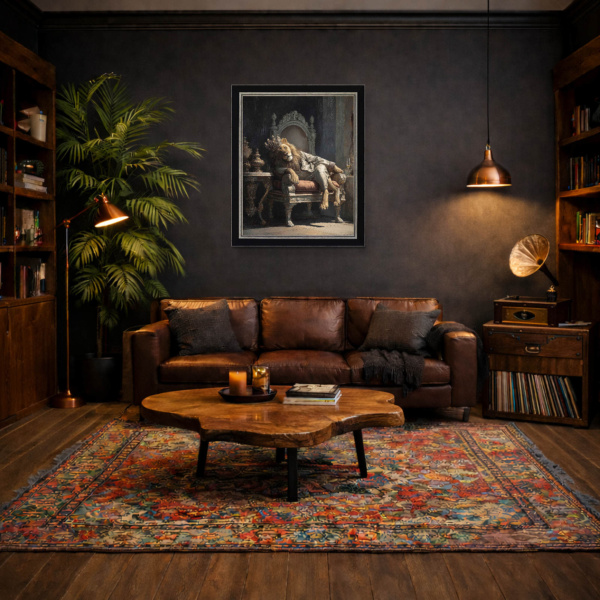 Just Lion Around (Large AP) by Boid, limited edition print, in room