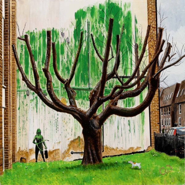 Banksy’s Tree by Chris Ross Williamson, original painting
