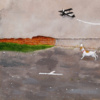 Slipstream Heart by Chris Ross Williamson, original painting, detail