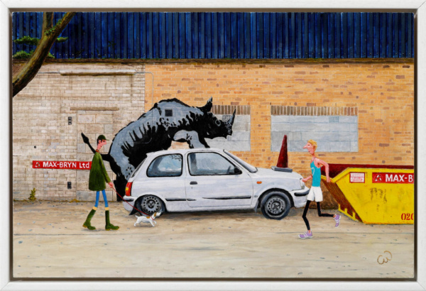Rhino Neil by Chris Ross Williamson, original painting