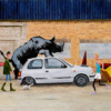 Rhino Neil by Chris Ross Williamson, original painting