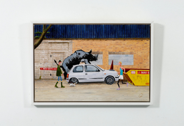 Rhino Neil by Chris Ross Williamson, original painting