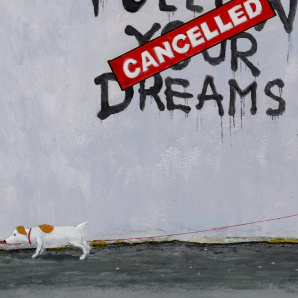 The Sticky Dream by Chris Ross Williamson, original painting, detail