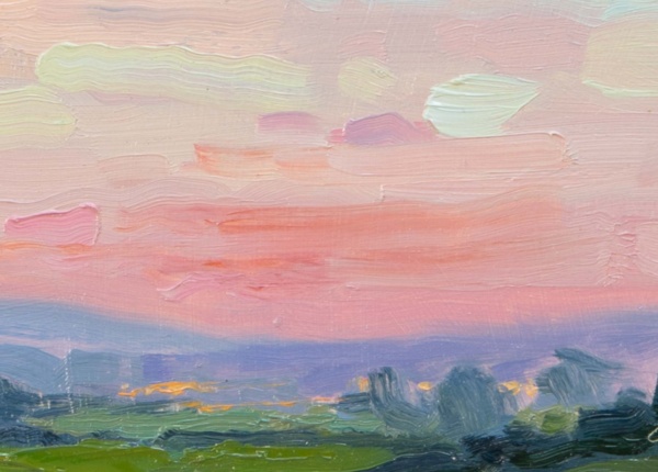 A Touch Of Warmth by Matthew Cordwell, original painting, detail