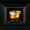 Two Pears and Porcelain Bowl by Ronald Berger, original painting