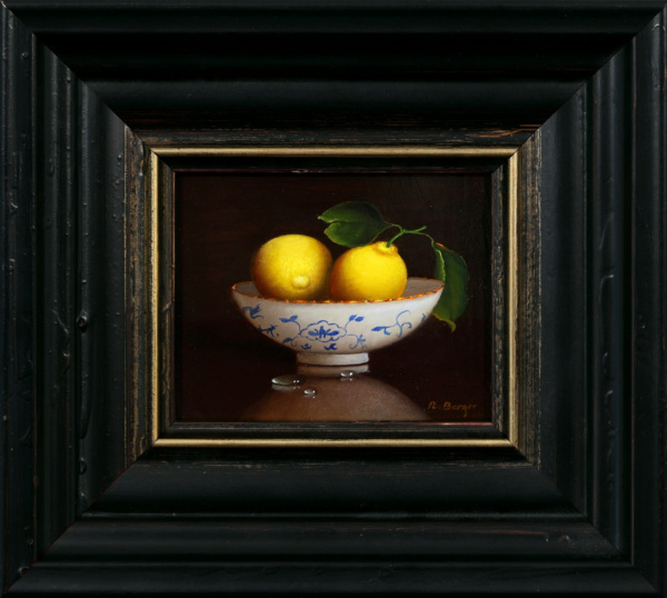 Lemons on Porcelain Bowl by Ronald Berger, original painting