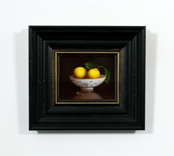 Lemons on Porcelain Bowl by Ronald Berger, original painting